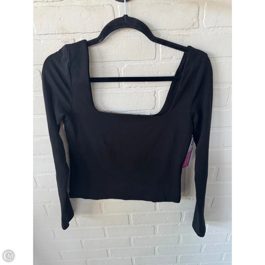 Top Long Sleeve By Vince In Black, Size: S