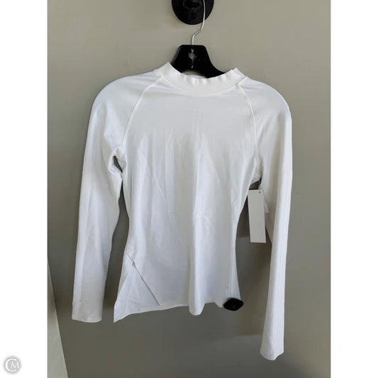 Athletic Top Long Sleeve Crewneck By Lululemon In White, Size: S