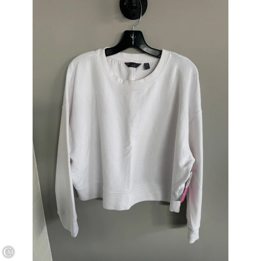 Sweatshirt Crewneck By Danskin In White, Size: Xl