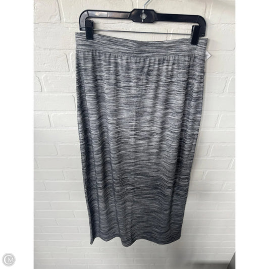 Skirt Maxi By Apt 9 In Grey & White, Size: 8
