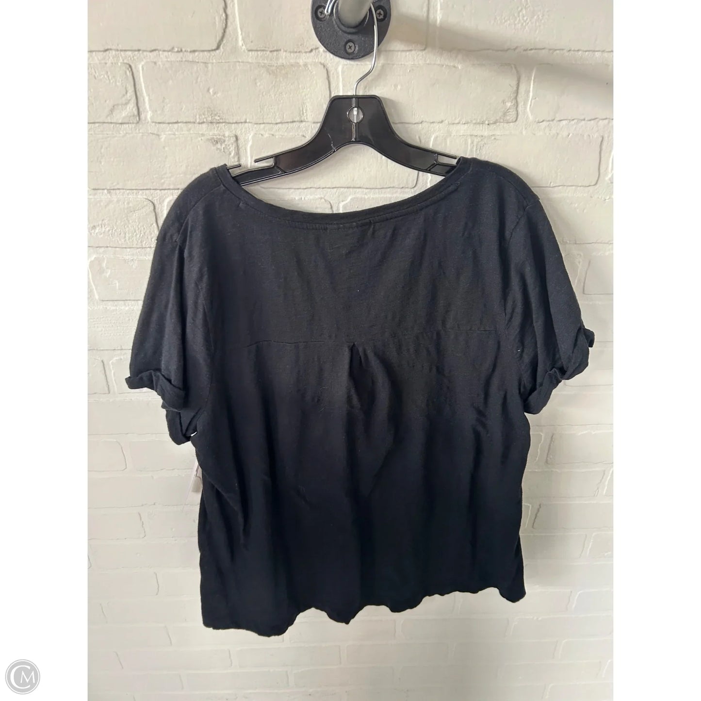 Top Short Sleeve Basic By Style And Company In Black, Size: 2x