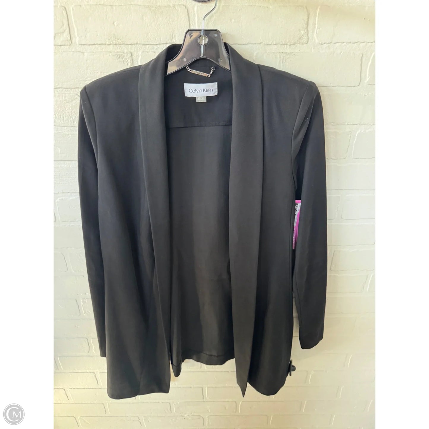 Blazer By Calvin Klein In Black, Size: S
