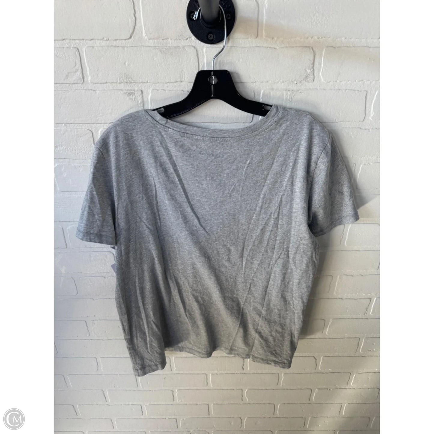 Top Short Sleeve Basic By Gap In Grey, Size: L