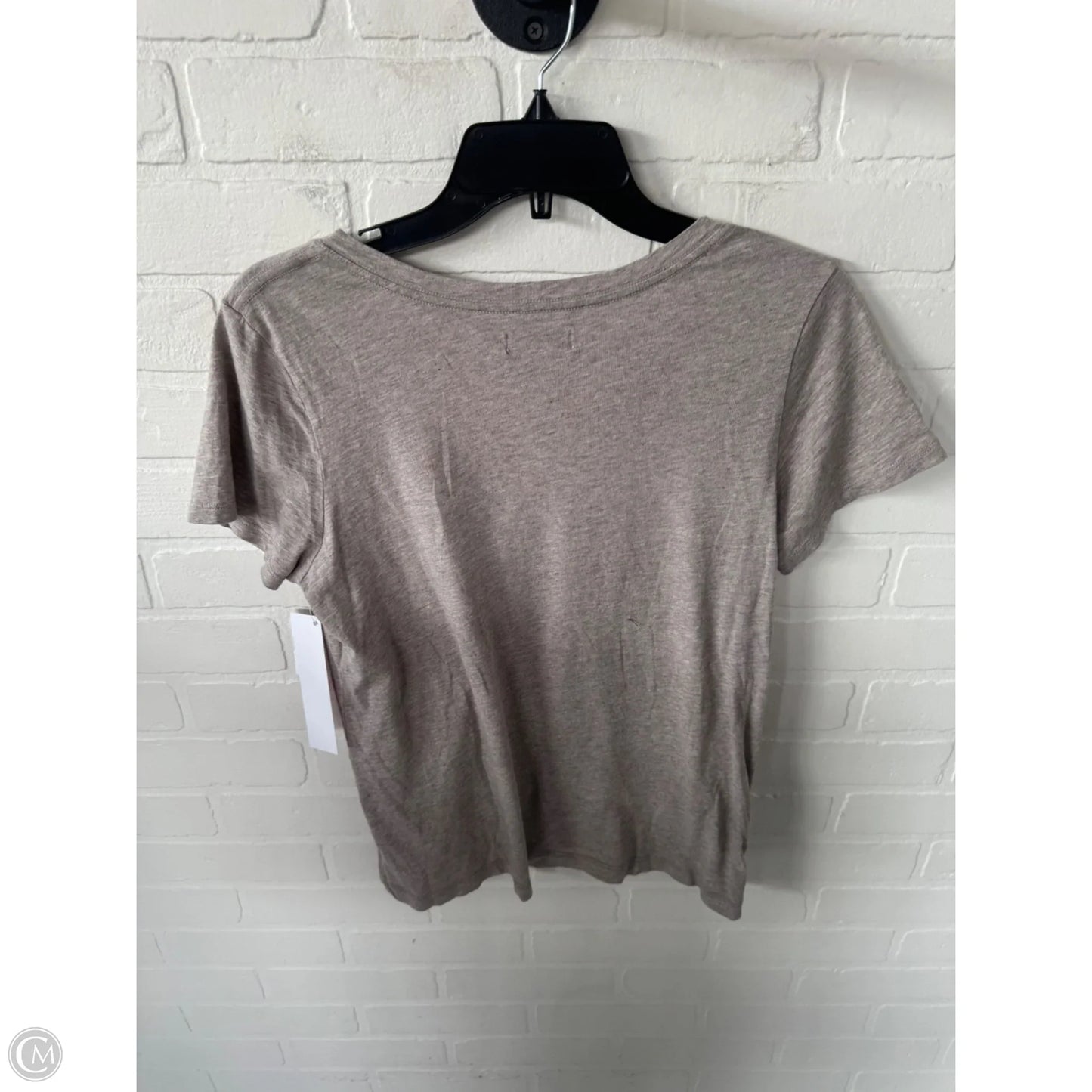 Top Short Sleeve Basic By Nordstrom In Tan, Size: L