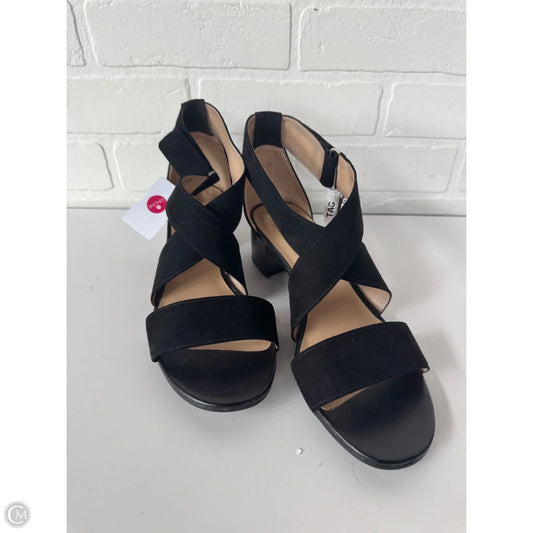 Sandals Heels Block By Naturalizer In Black, Size: 9