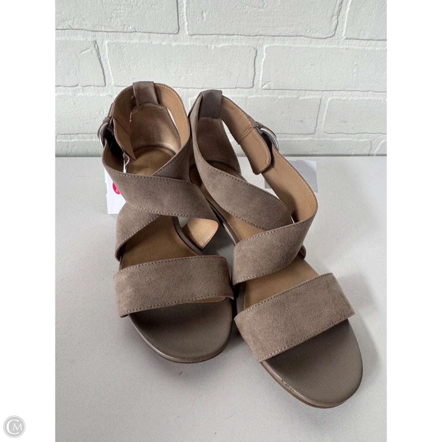 Sandals Heels Block By Naturalizer In Tan, Size: 8.5