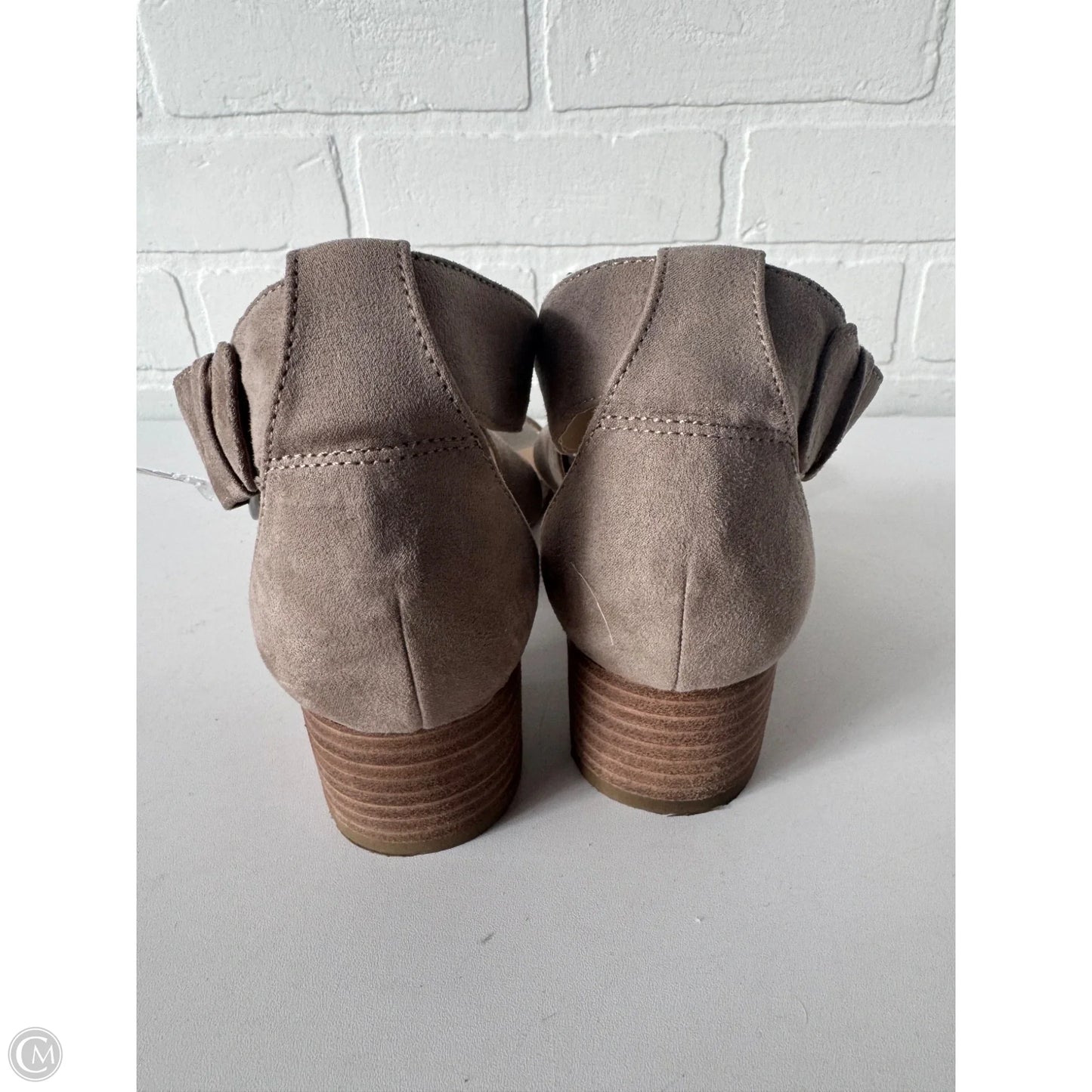 Sandals Heels Block By Naturalizer In Tan, Size: 8.5