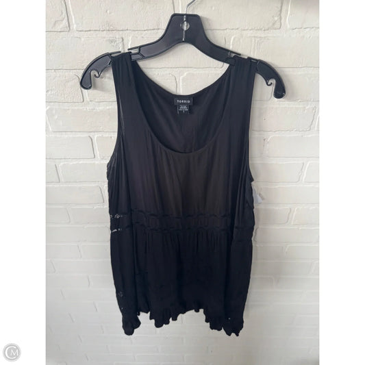 Top Sleeveless By Torrid In Black, Size: Xl
