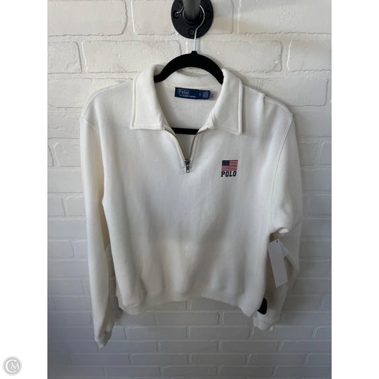 Sweatshirt Collar By Polo Ralph Lauren In White, Size: M