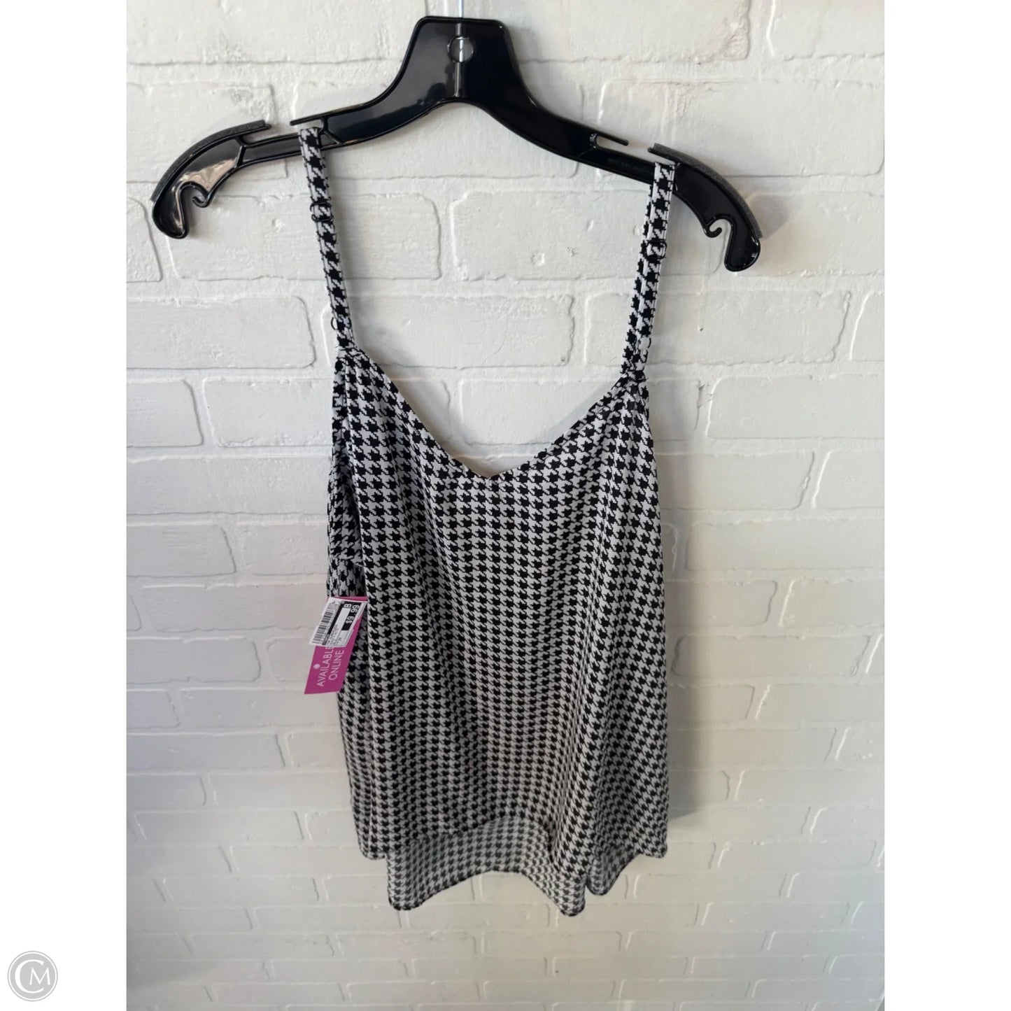 Top Sleeveless By Torrid In Black & White, Size: 2x