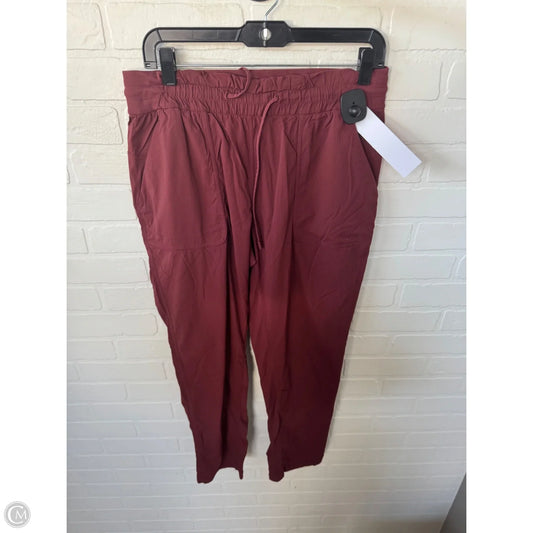 Athletic Pants By Lululemon In Orange, Size: 10