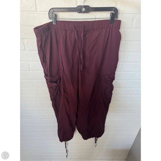 Athletic Pants By Lululemon In Red, Size: 16