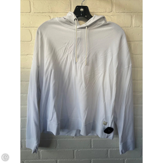 Athletic Top Long Sleeve Hoodie By Vuori In White, Size: L