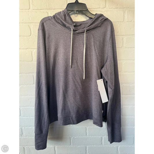 Athletic Top Long Sleeve Hoodie By Vuori In Purple, Size: Xl