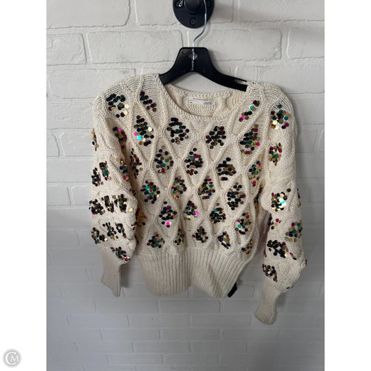 Sweater By Anthropologie In Cream, Size: Xs