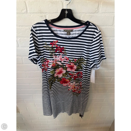Dress Casual Midi By Tommy Bahama In Blue & White, Size: L