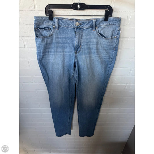 Jeans Straight By Maurices In Blue Denim, Size: 14
