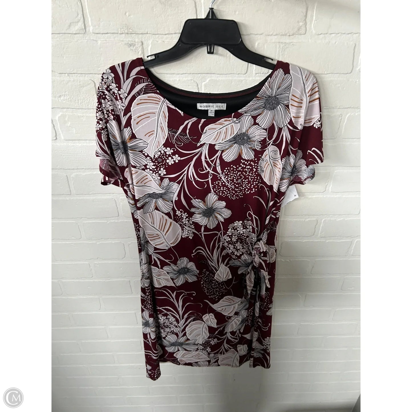 Dress Work By Robbie Bee In Red & White, Size: M