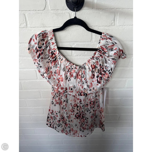 Top Sleeveless By White House Black Market In Orange & White, Size: M