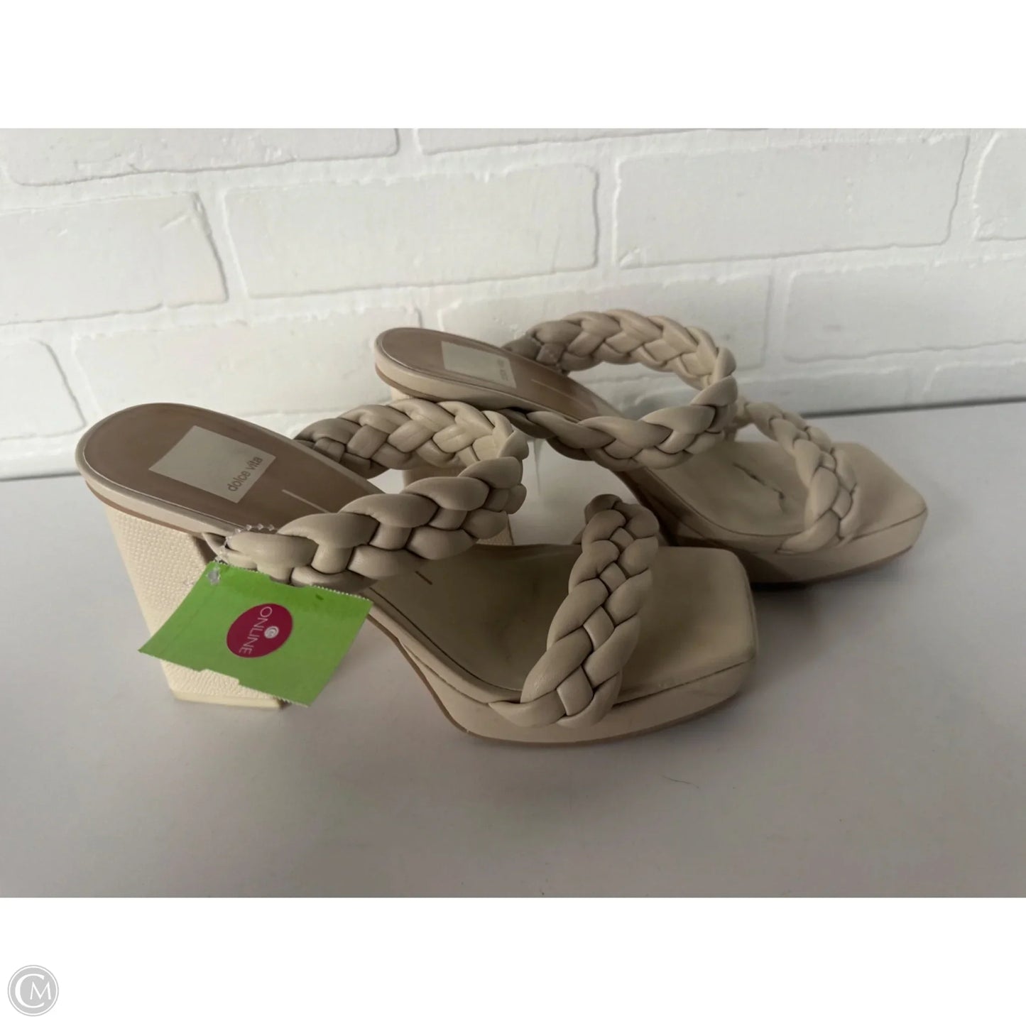 Sandals Heels Block By Dolce Vita In Cream, Size: 8