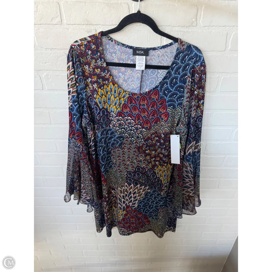 Dress Casual Short By Msk In Blue, Size: Xl