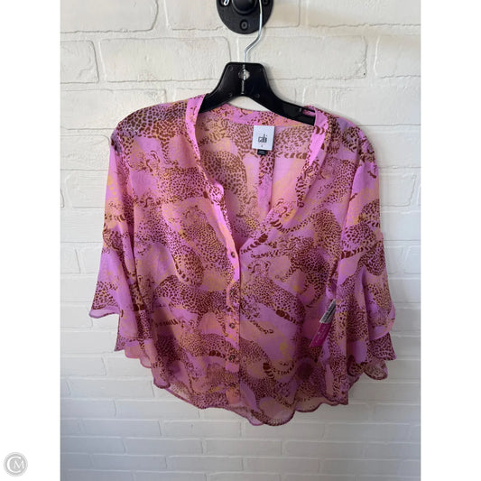 Top 3/4 Sleeve By Cabi In Pink, Size: S