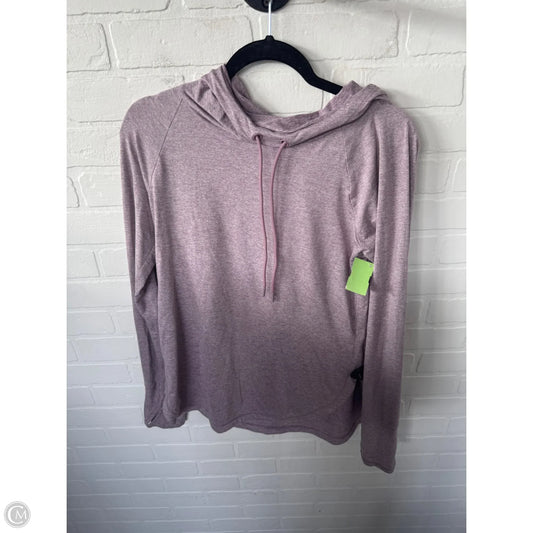 Athletic Top Long Sleeve Hoodie By Athleta In Purple, Size: S