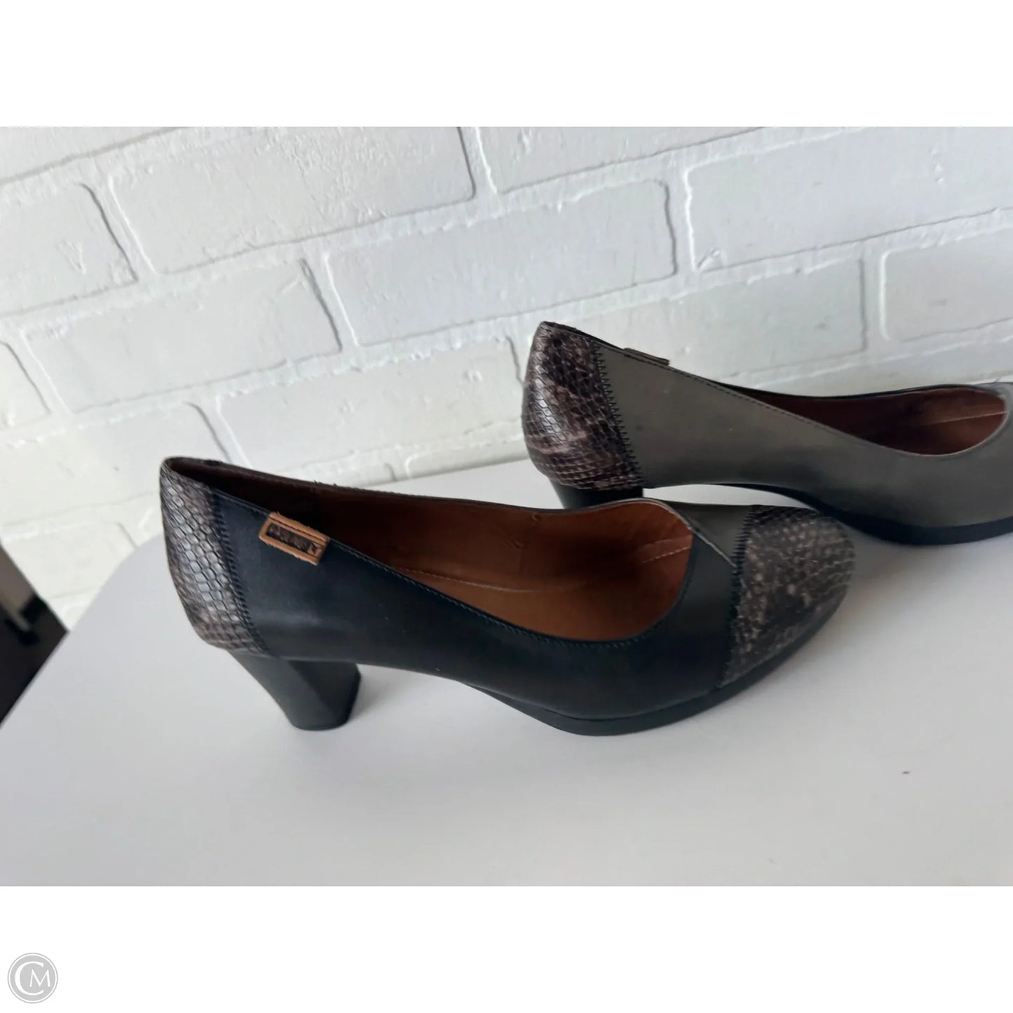 Shoes Heels Block By Pikolinos In Black & Grey, Size: 9.5