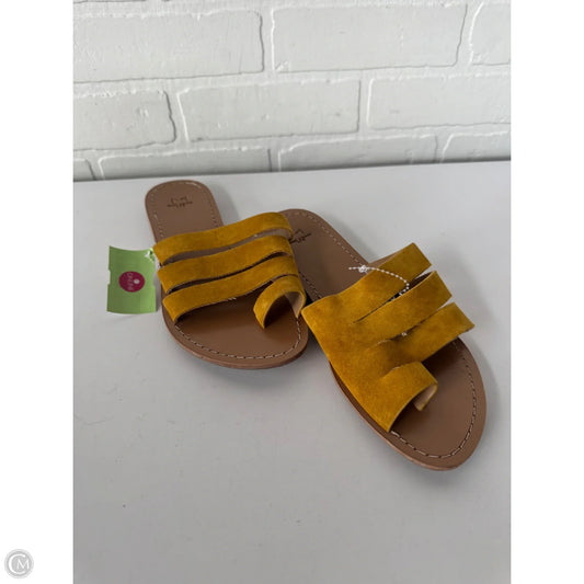 Sandals Flats By Marc Fisher In Yellow, Size: 7.5