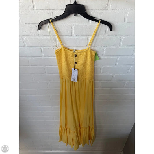Dress Casual Midi By Love Tree In Yellow, Size: S