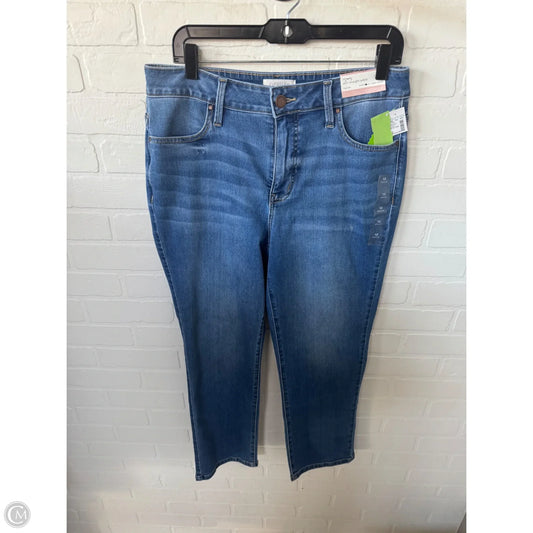 Jeans Straight By Maurices In Blue Denim, Size: 12