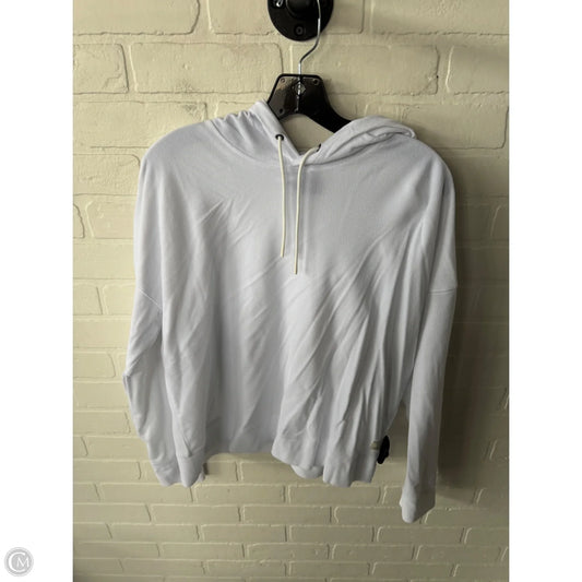 Athletic Top Long Sleeve Hoodie By Vuori In White, Size: L