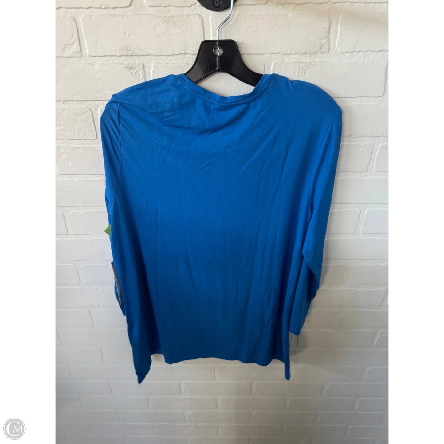 Top 3/4 Sleeve Basic By Chicos In Blue, Size: L
