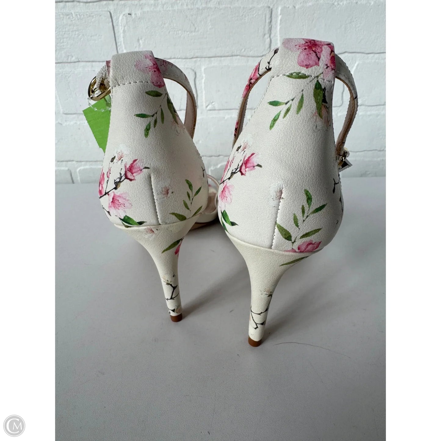 Sandals Heels Stiletto By Kelly And Katie In Purple & White, Size: 8
