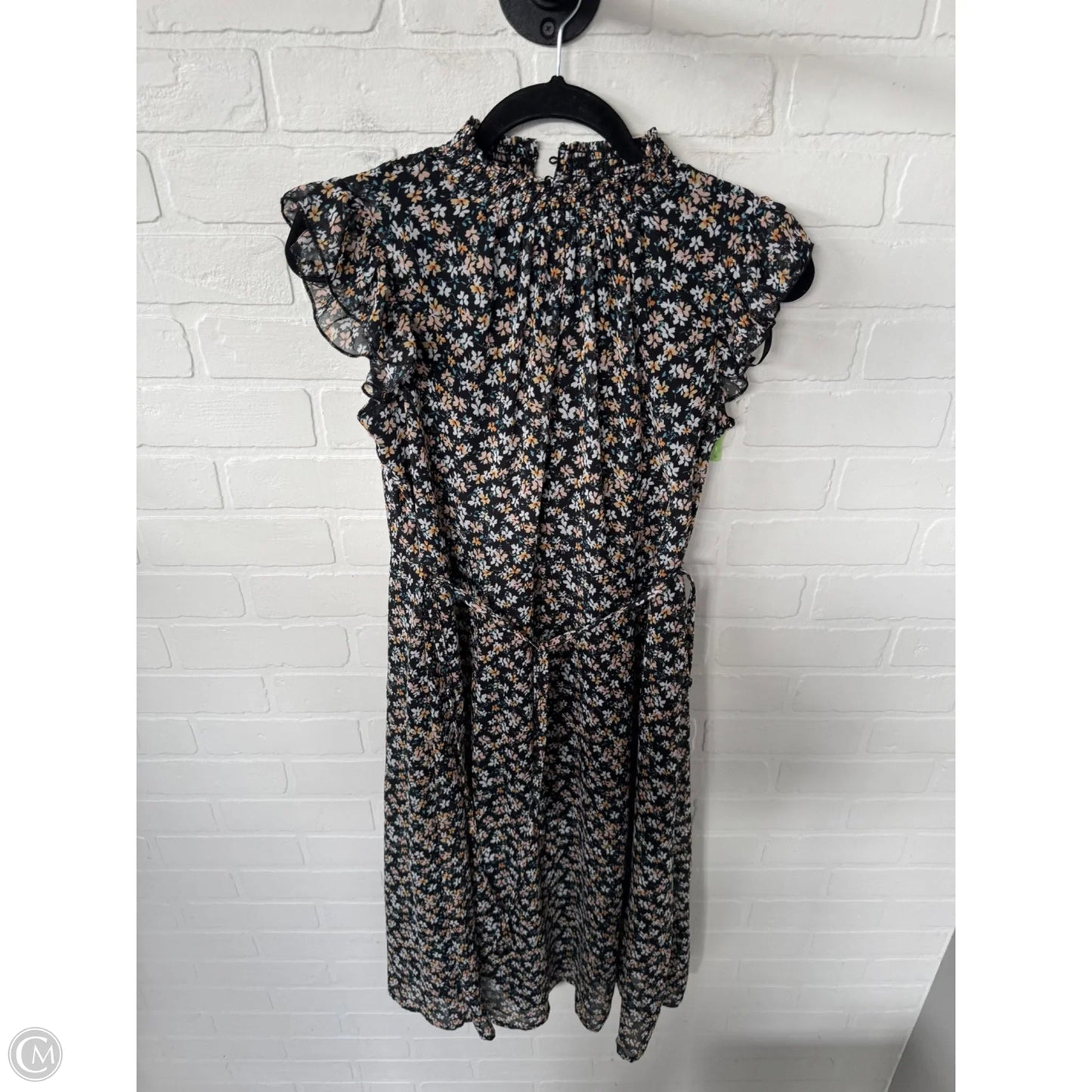 Dress Casual Midi By Nina Leonard In Black & White, Size: L