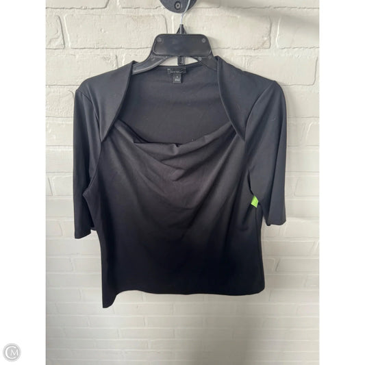 Top 3/4 Sleeve Basic By Ann Taylor In Black, Size: Xl