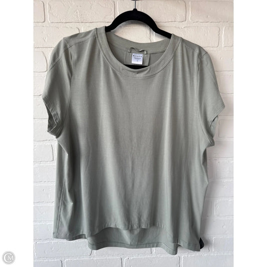 Athletic Top Short Sleeve By Athleta In Green, Size: S