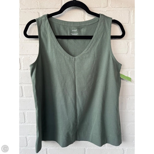 Top Sleeveless Basic By Pure Jill In Green, Size: S