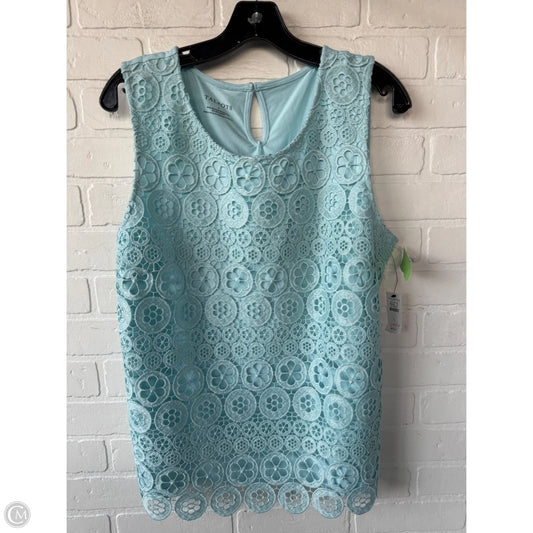 Top Sleeveless By Talbots In Blue, Size: L
