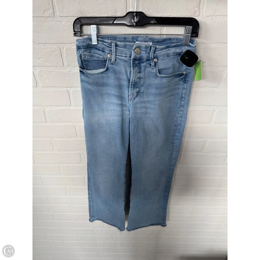 Jeans Boot Cut By Good American In Blue Denim, Size: 4
