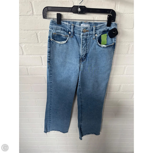 Jeans Boot Cut By Good American In Blue Denim, Size: 4