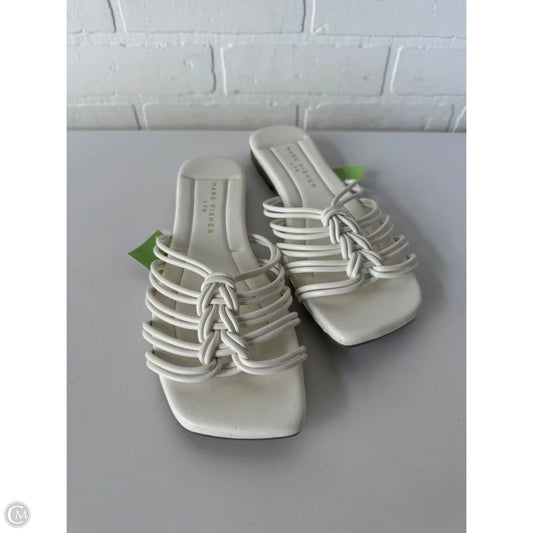Sandals Flats By Marc Fisher In White, Size: 9