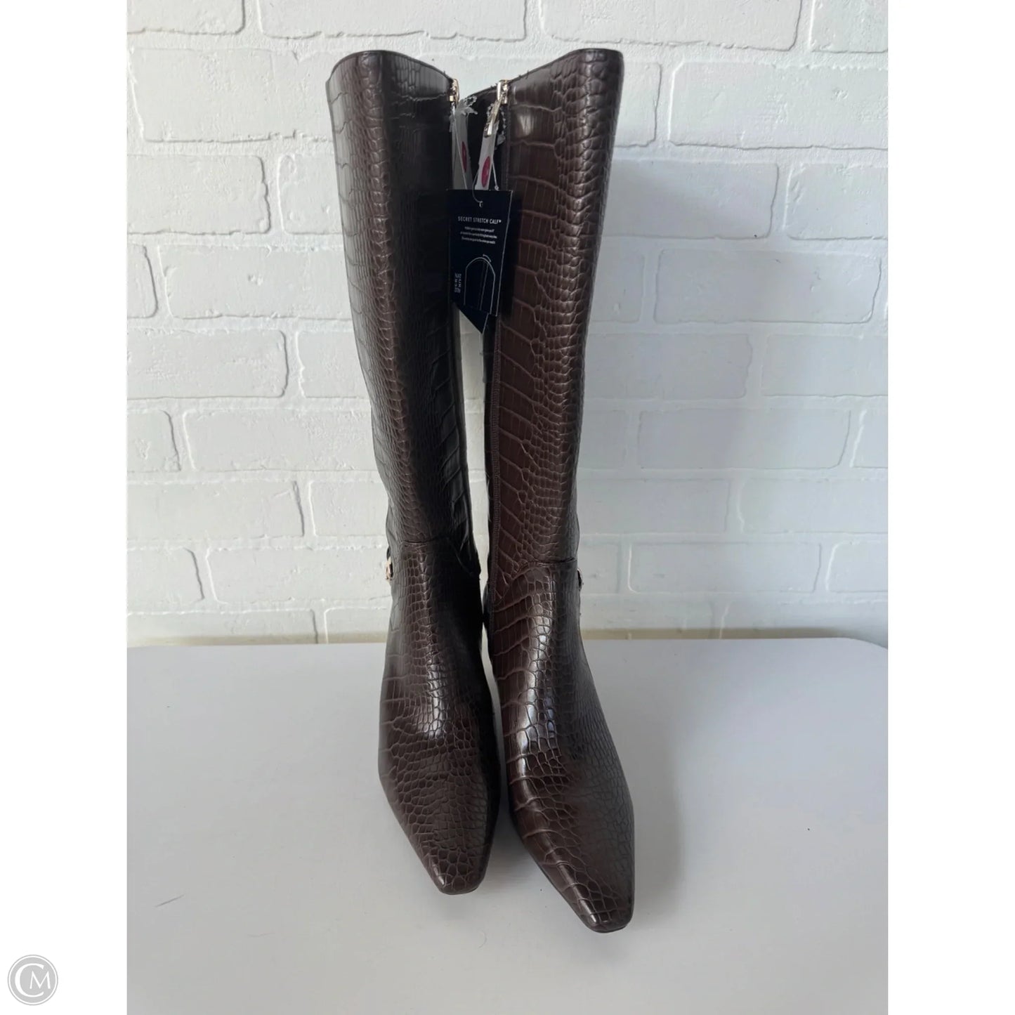 Boots Knee Heels By Naturalizer In Brown, Size: 9