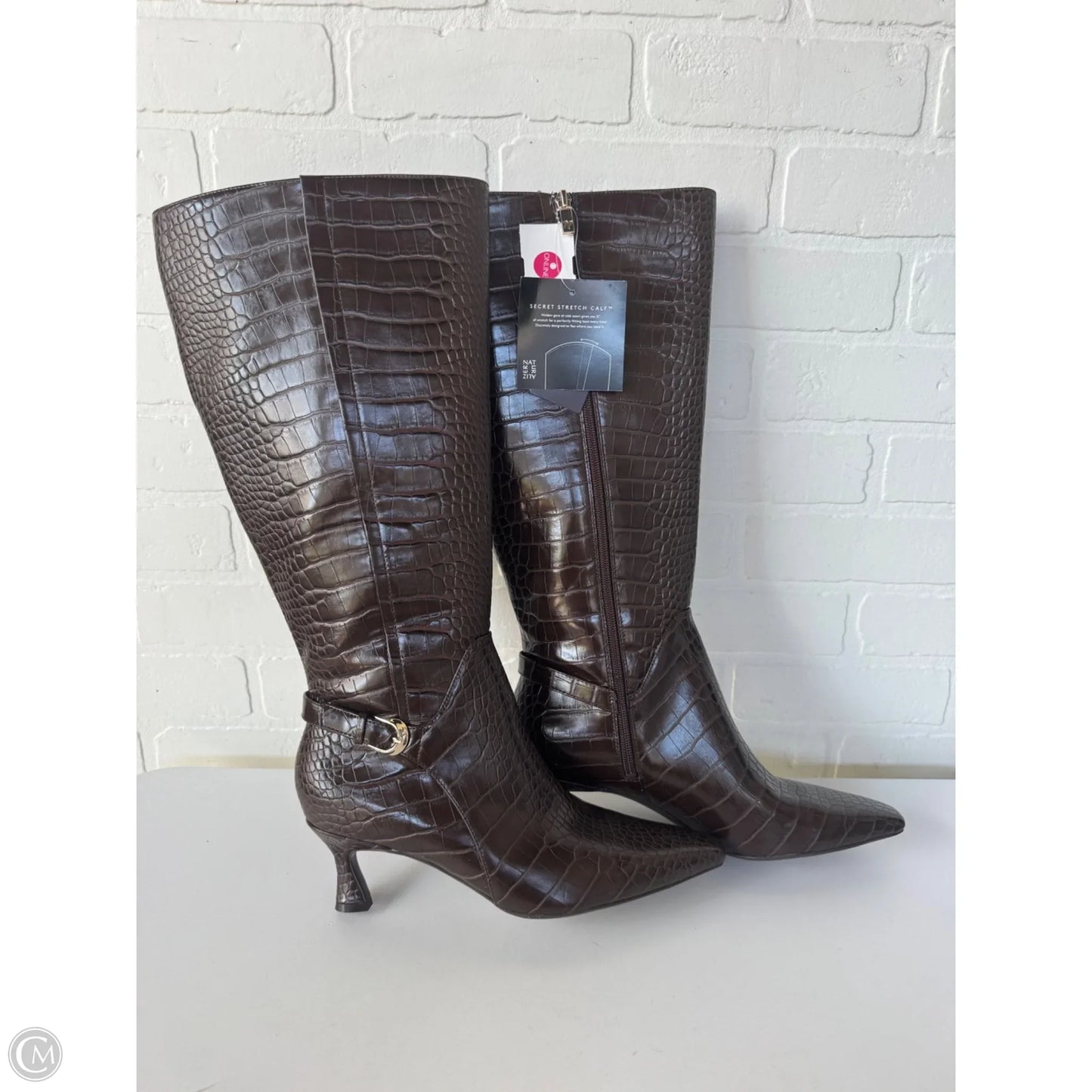 Boots Knee Heels By Naturalizer In Brown, Size: 9