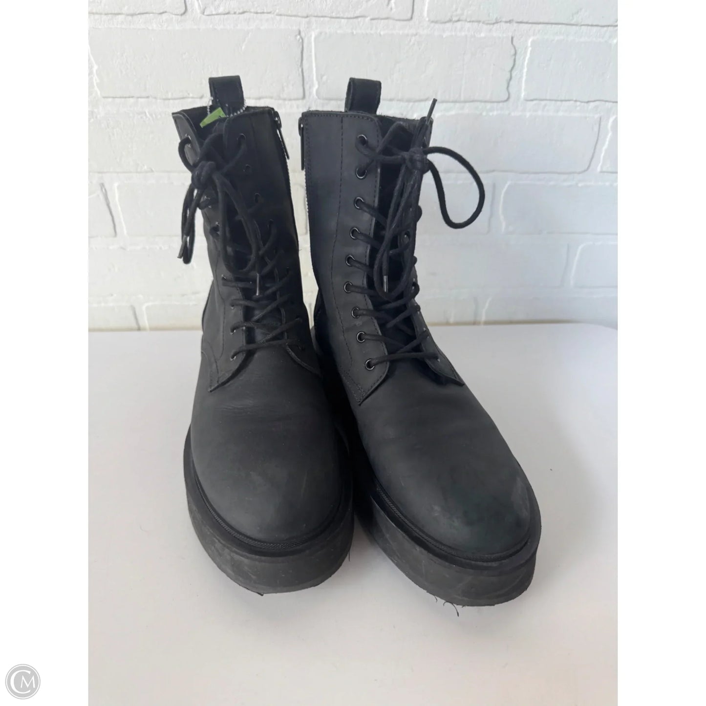 Boots Mid-calf Flats By Cmb In Black, Size: 9
