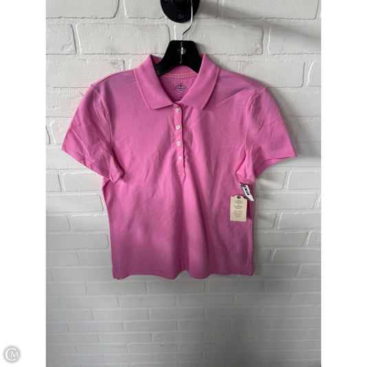 Top Short Sleeve By St Johns Bay In Pink, Size: S