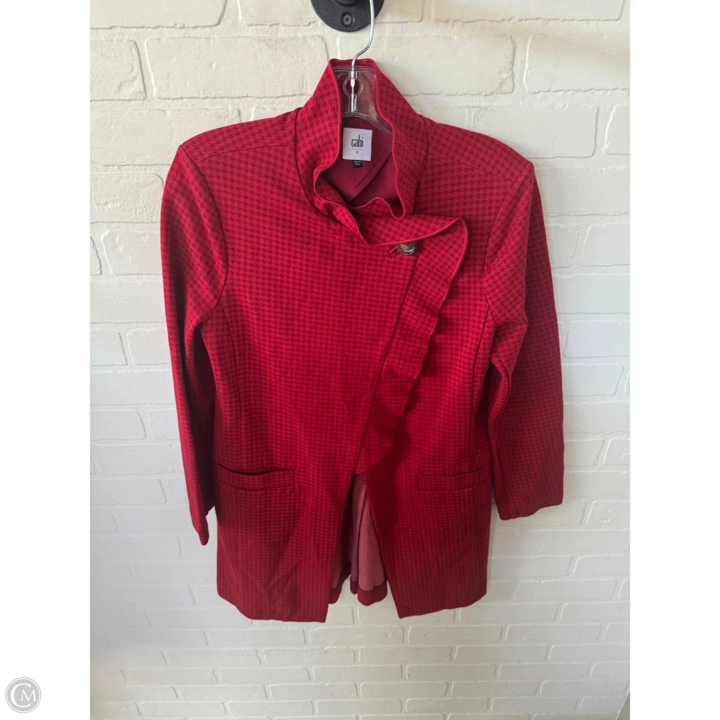 Coat Other By Cabi In Red, Size: S