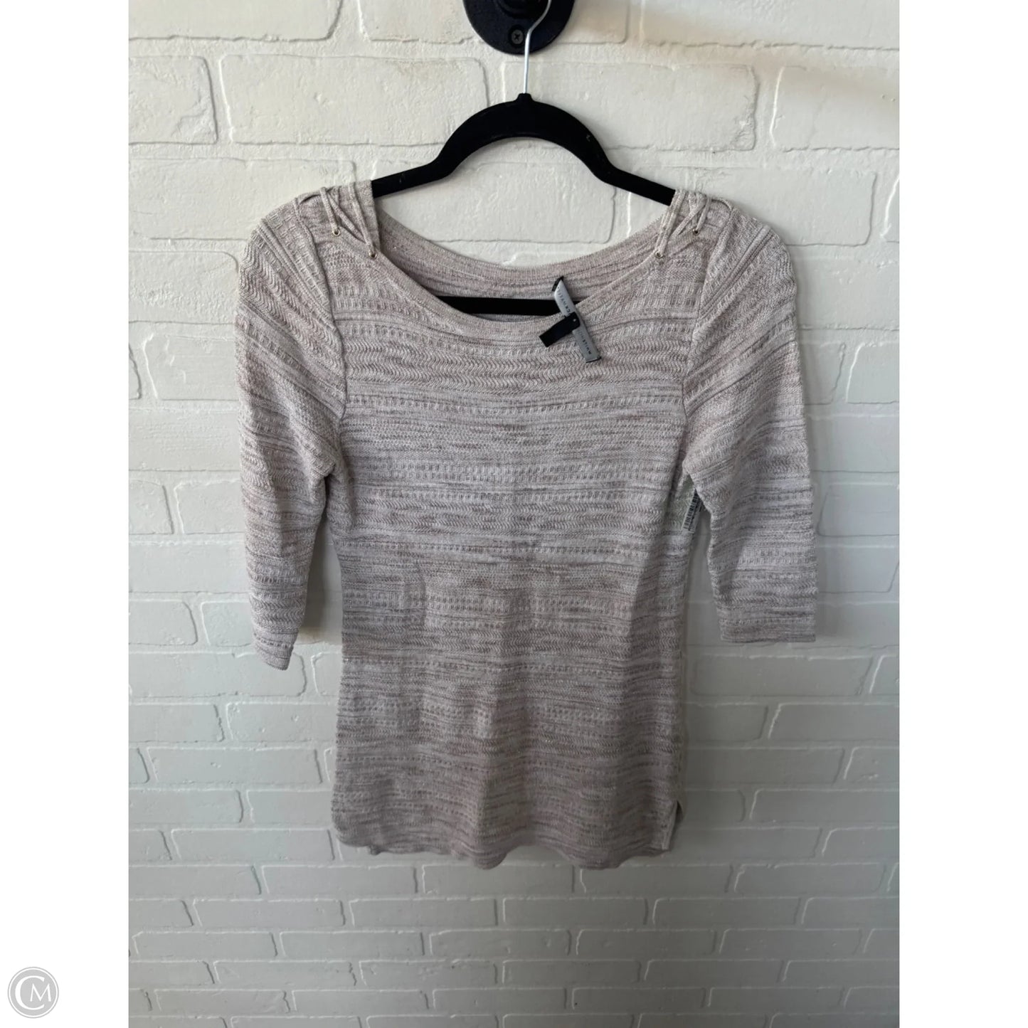 Tunic 3/4 Sleeve By White House Black Market In Tan, Size: Xs