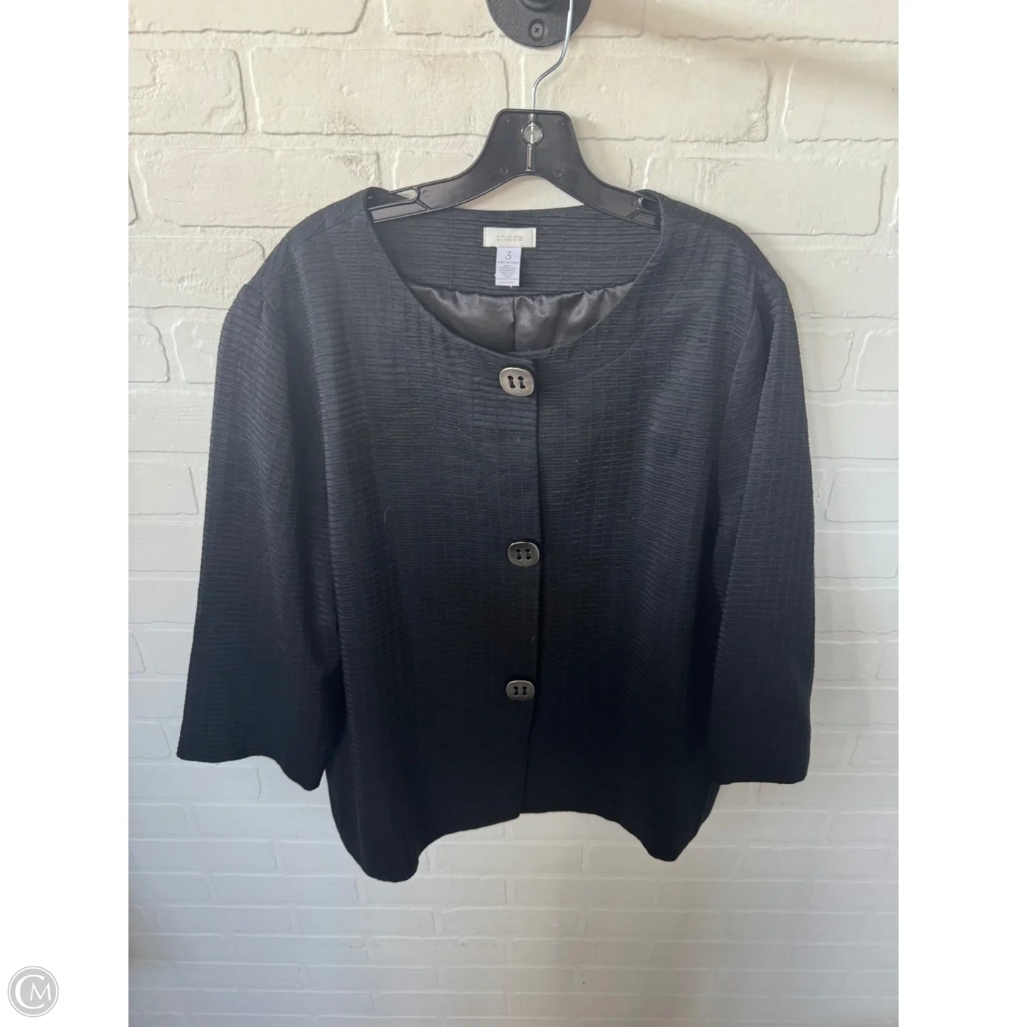 Blazer By Chicos In Black, Size: Xl