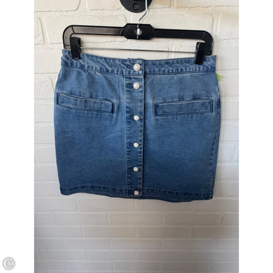 Skirt Mini & Short By House Of Harlow In Blue Denim, Size: 6